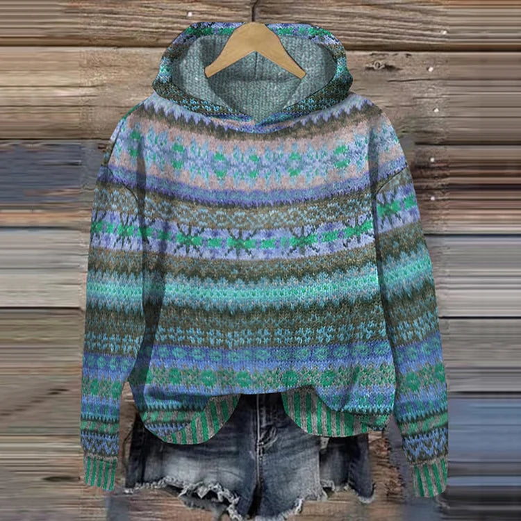 Zeitloser gemusterter Hoodie