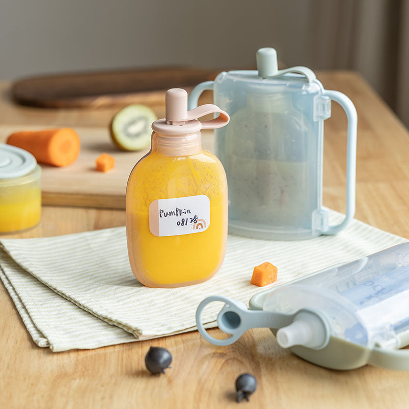 Kleckerfreies Baby-Nahrungsbeutel-Set
