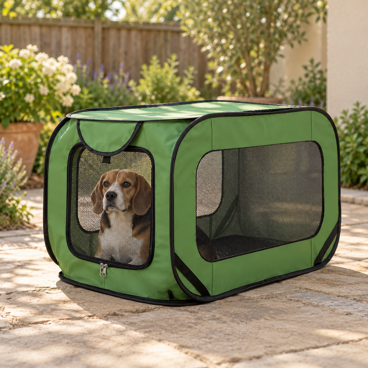 Camp Basel | Nestpop Klappbarer Tragbarer Haustierkäfig für Hunde und Katzen