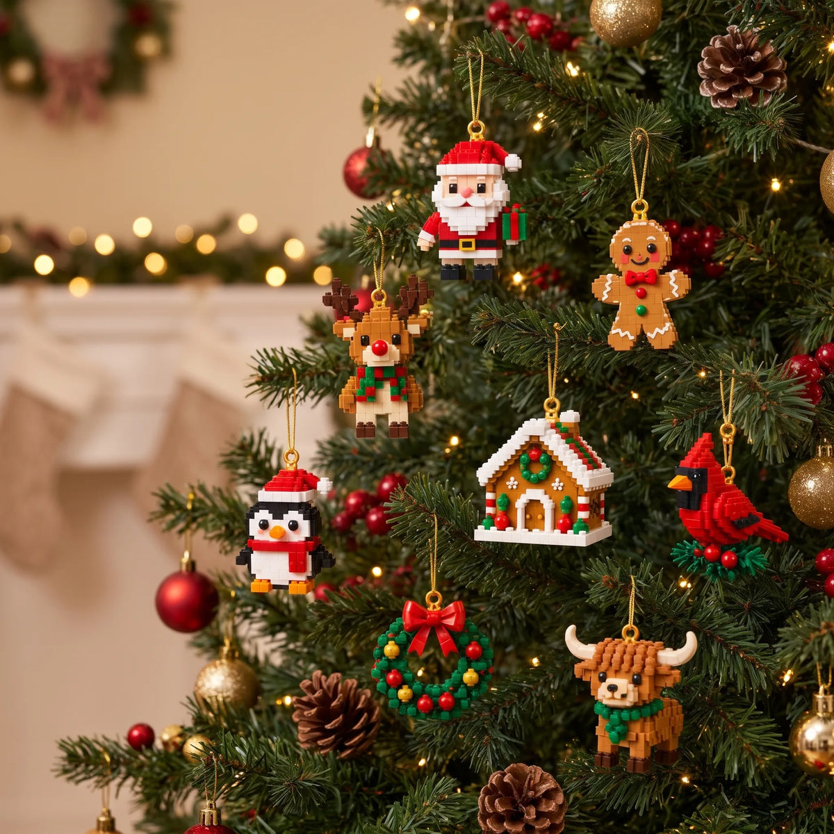 Brickfino | Selbstgebauter Christbaumschmuck als Baustein-Adventskalender