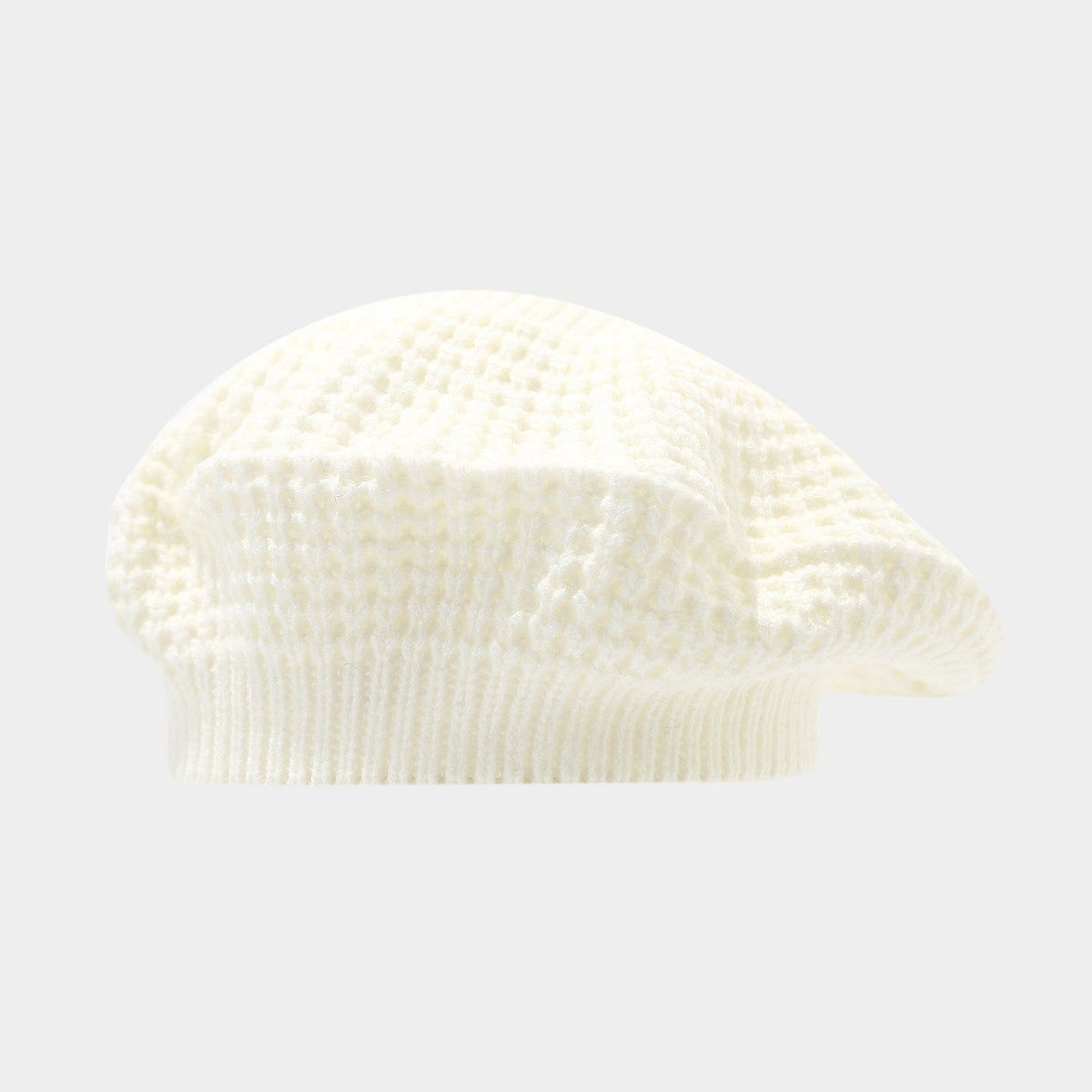 Schicke gestrickte Baskenmütze: Retro-Künstlerhut für Herbst/Winter