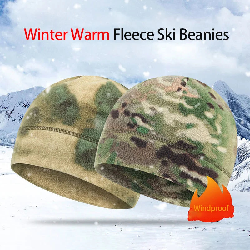 Taktische Fleece-Beanie-Mütze für Herren – Leichte Atmungsaktive Skull Cap zum Laufen, Arbeiten & für den Outdoor-Einsatz