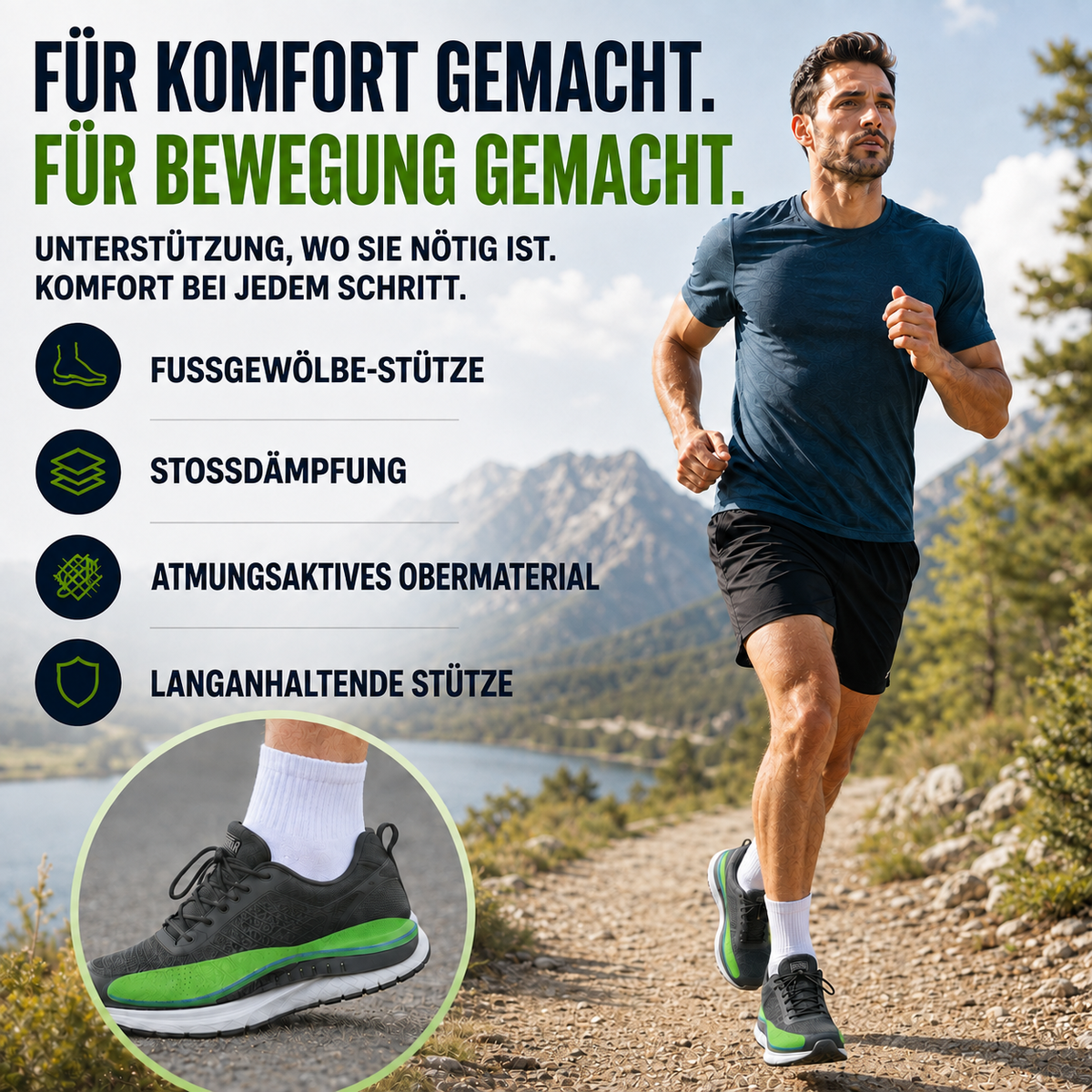 Camp Basel | Arcynor Gewölbestütze Schuheinlage