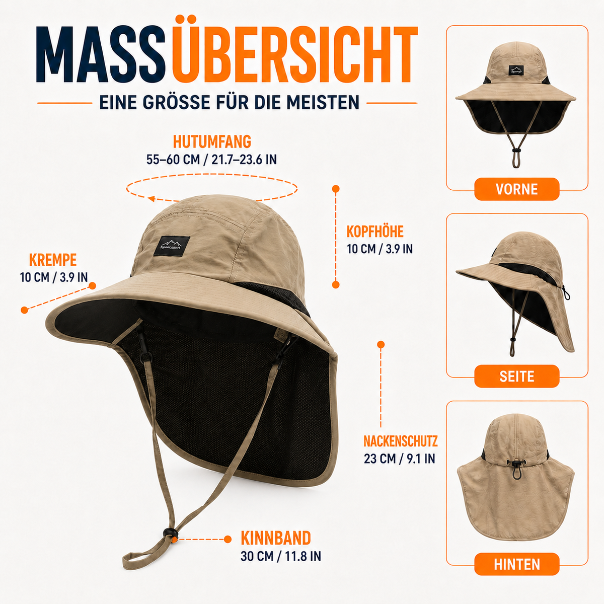 Camp Basel | Brimwick Sonnenhut mit Nackenschutz