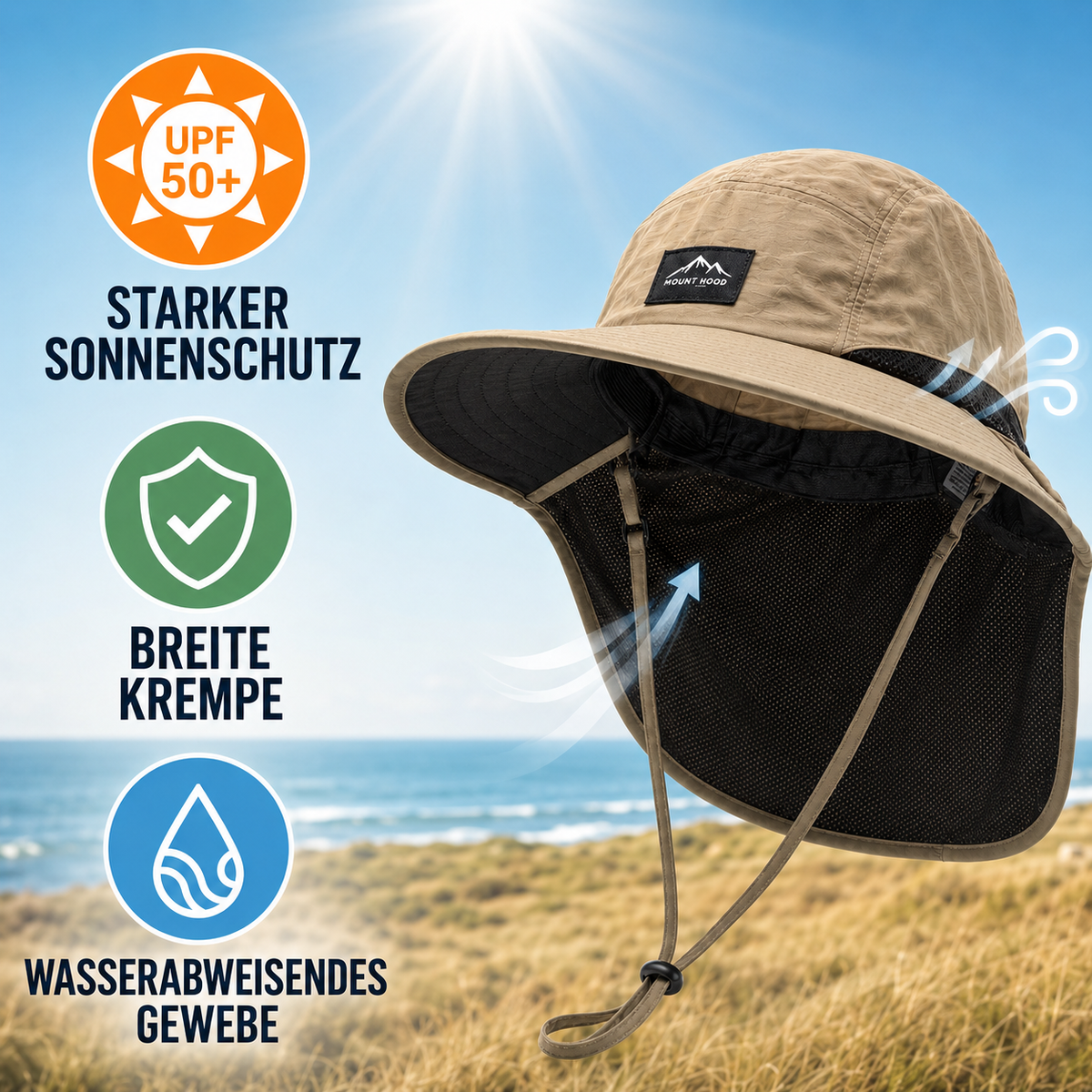 Camp Basel | Brimwick Sonnenhut mit Nackenschutz
