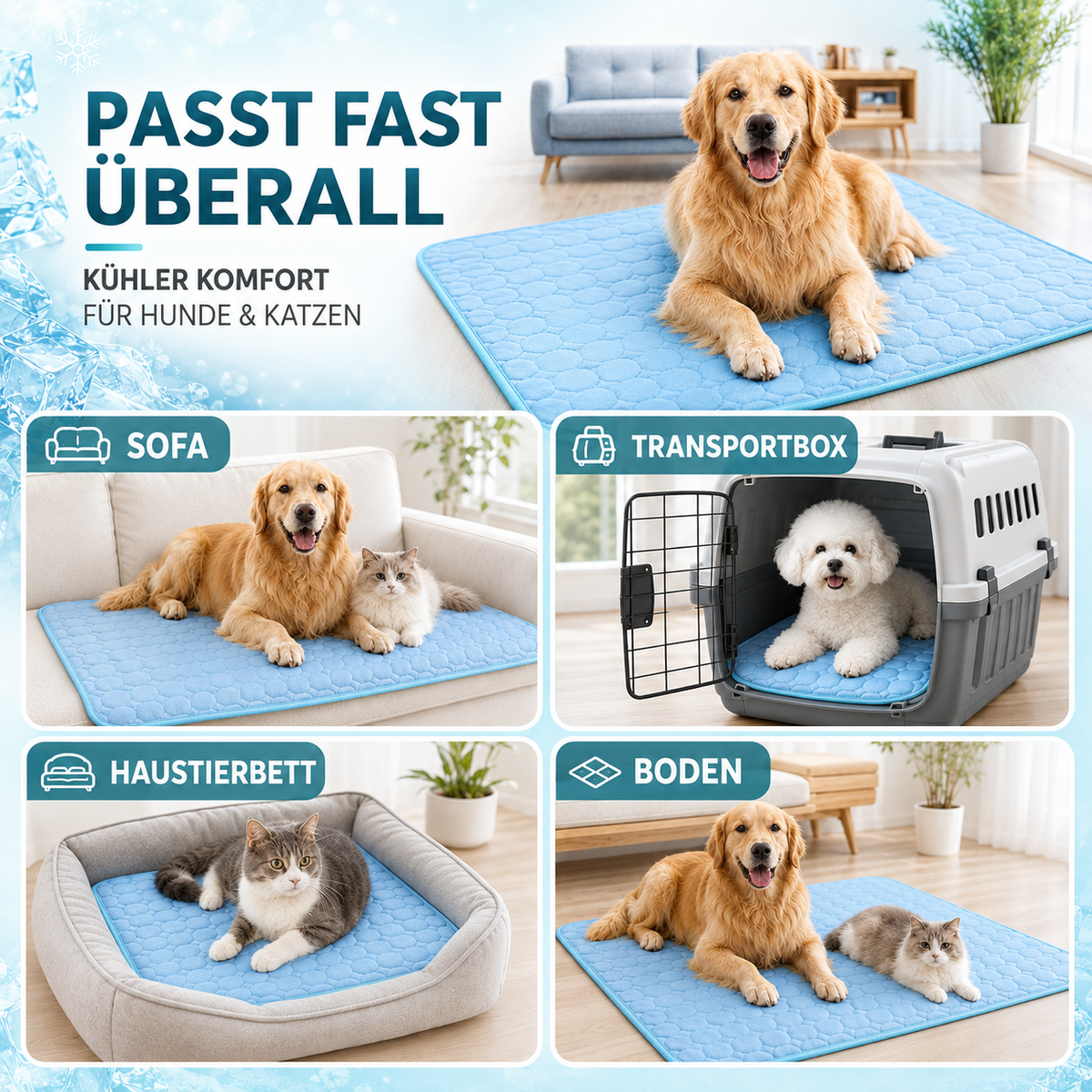 Camp Basel | Coolpaw Atmungsaktive Kühlmatte für Haustiere