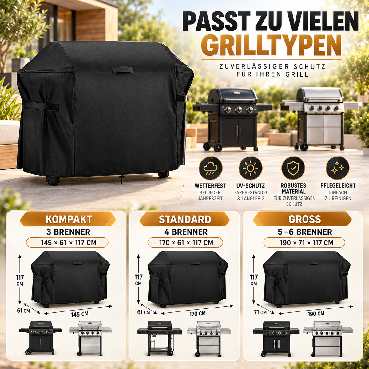 Camp Basel | Covara Robuste Grillabdeckung
