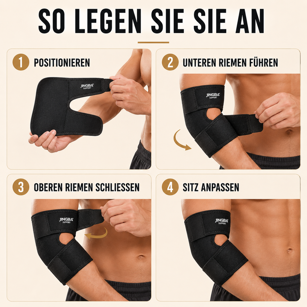 Camp Basel | Elbriq Verstellbare Ellbogen-Kompressionsbandage