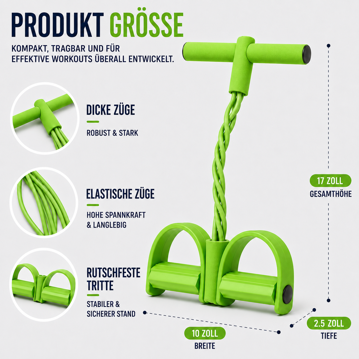 Camp Basel | FlexStride Vier-Röhren-Pedal-Widerstandstrainer