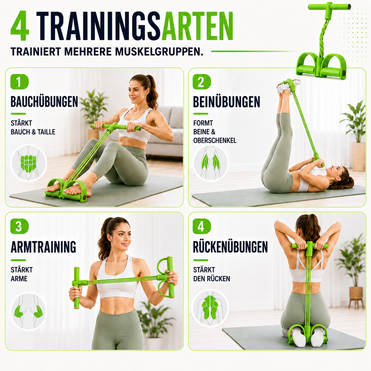 Camp Basel | FlexStride Vier-Röhren-Pedal-Widerstandstrainer
