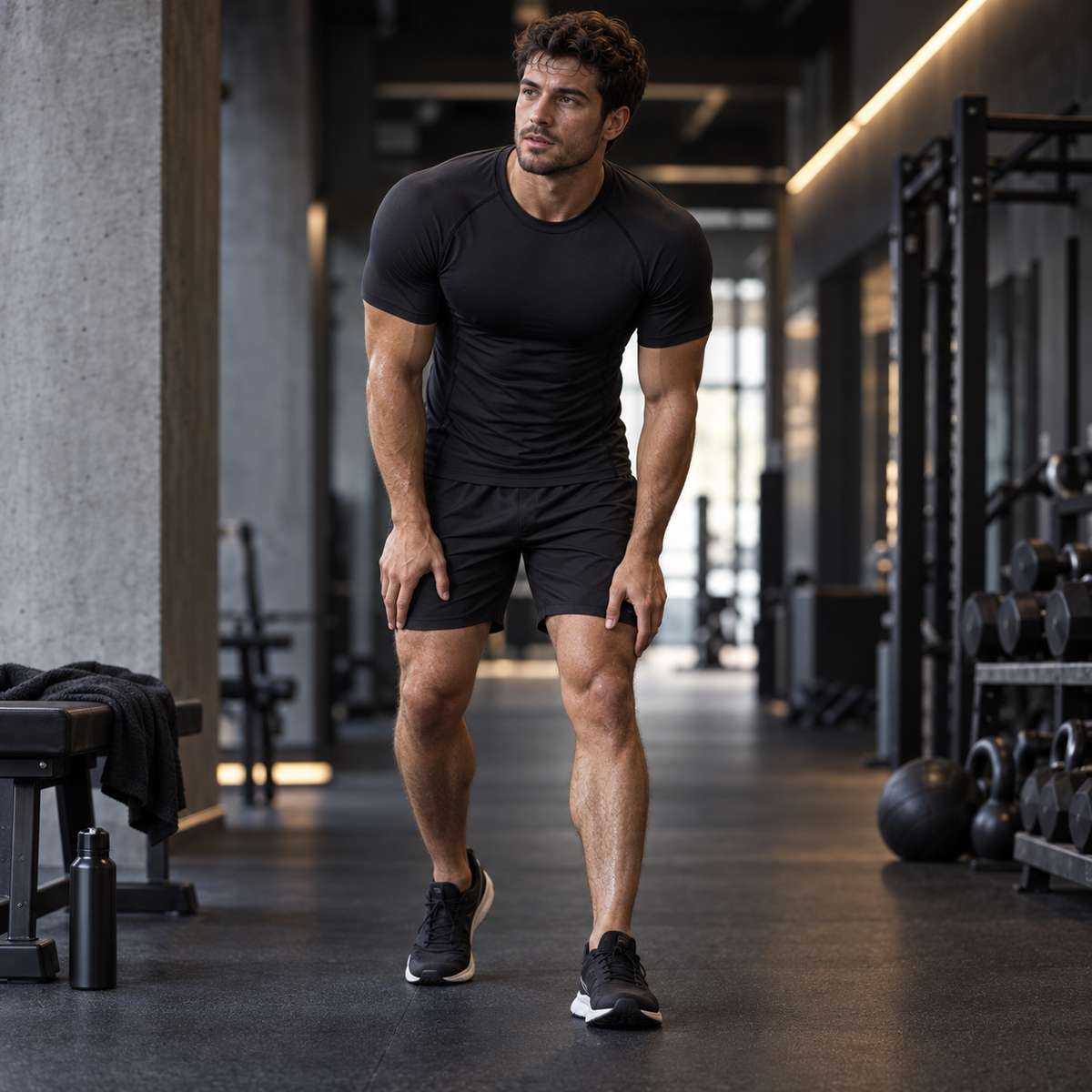Camp Basel | Flexorix Herren Kompressions-Kurzarmshirt
