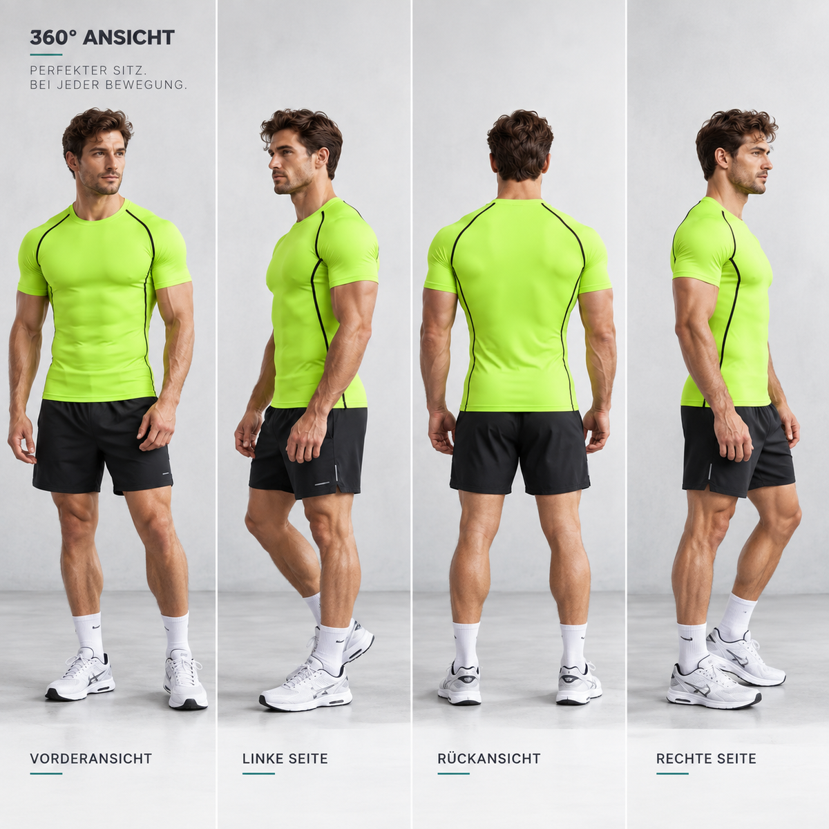 Camp Basel | Flexorix Herren Kompressions-Kurzarmshirt