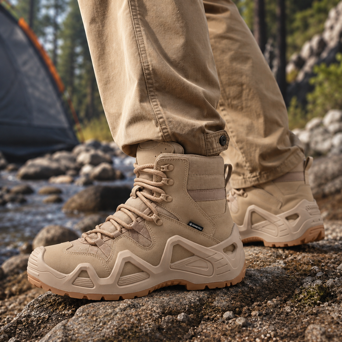 Camp Basel | Gearvex Wasserdichter Herren-Wanderstiefel Mit Schnürung