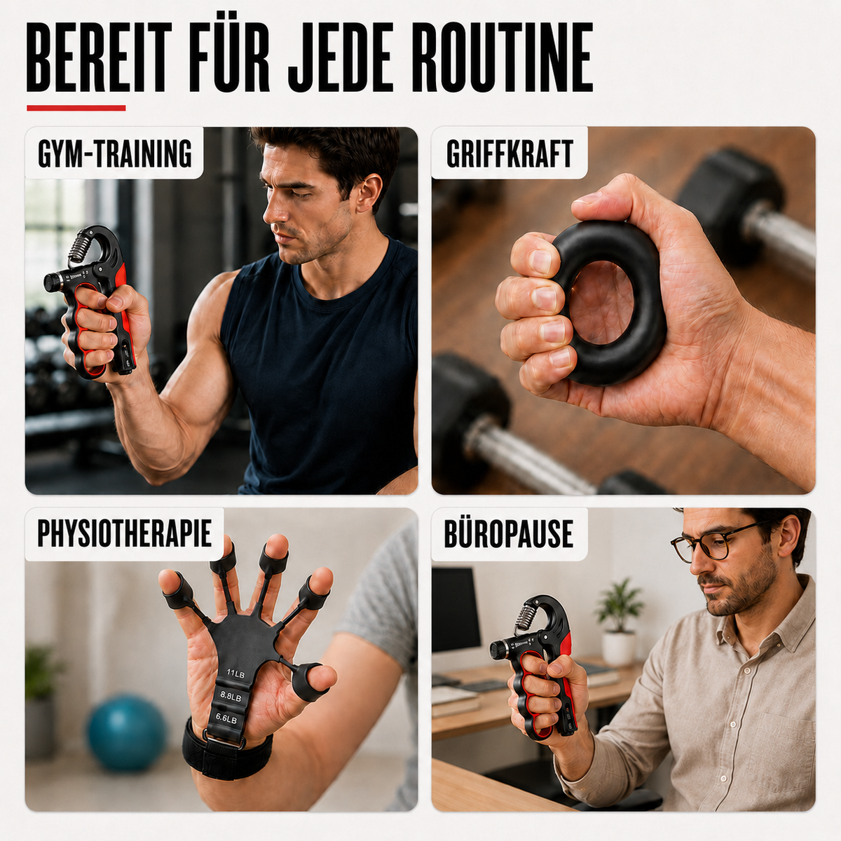 Camp Basel | Grippora Verstellbarer Metall-Handtrainer