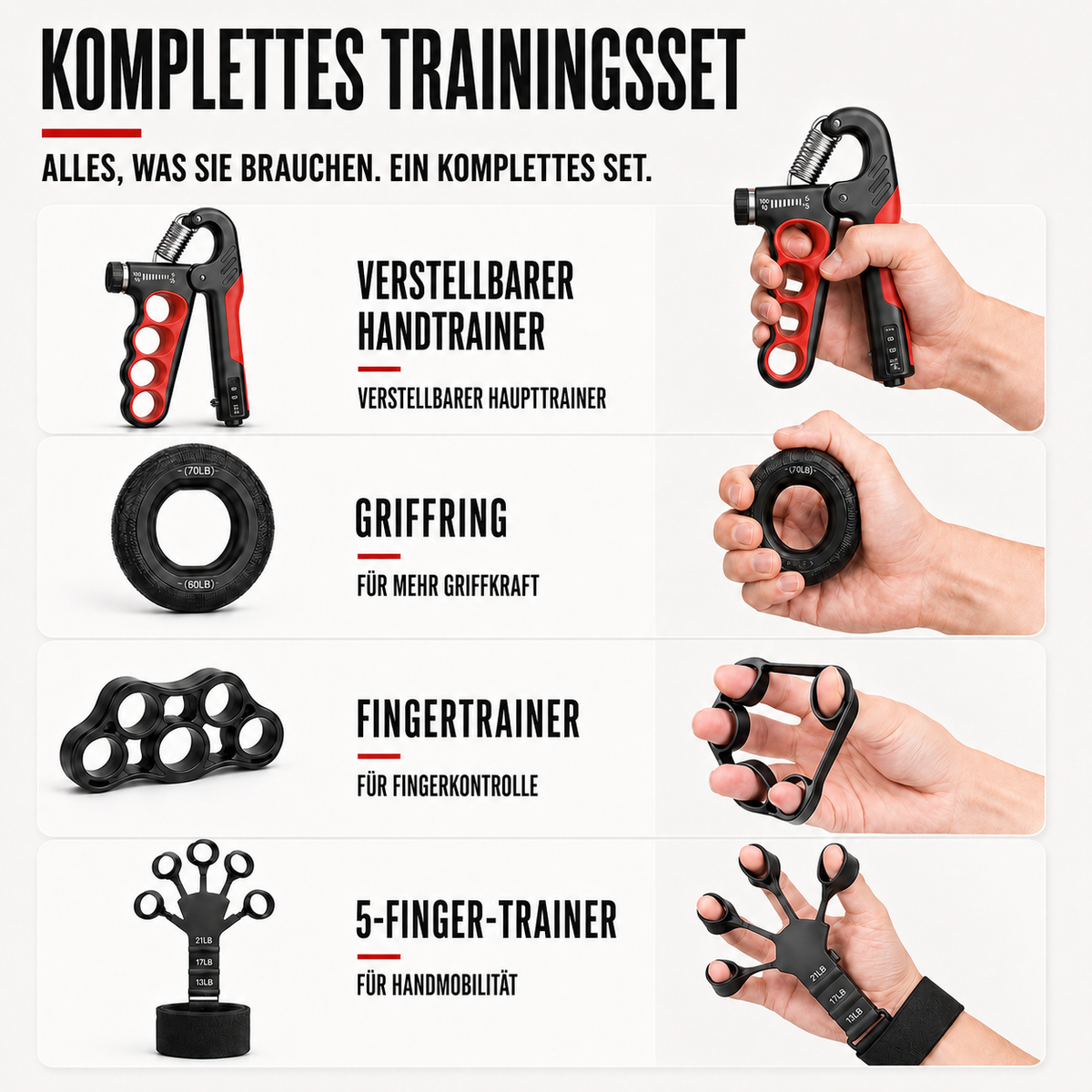 Camp Basel | Grippora Verstellbarer Metall-Handtrainer