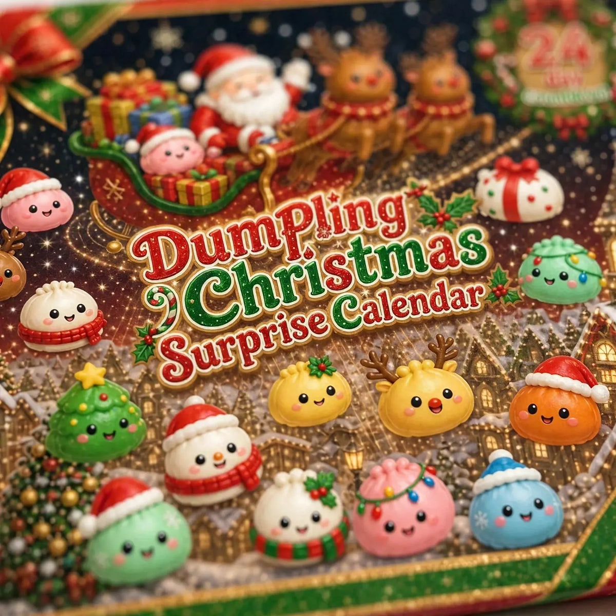 Camp Basel | Kneduli Adventskalender Mit 24 Teigtaschen-Figuren