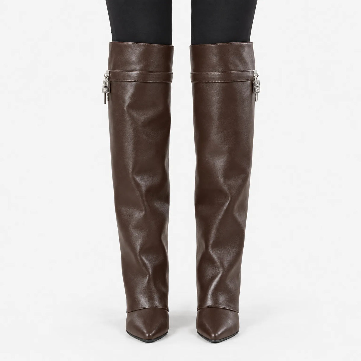 Camp Basel | Kyra Schwarze Kniehohe Stiefel
