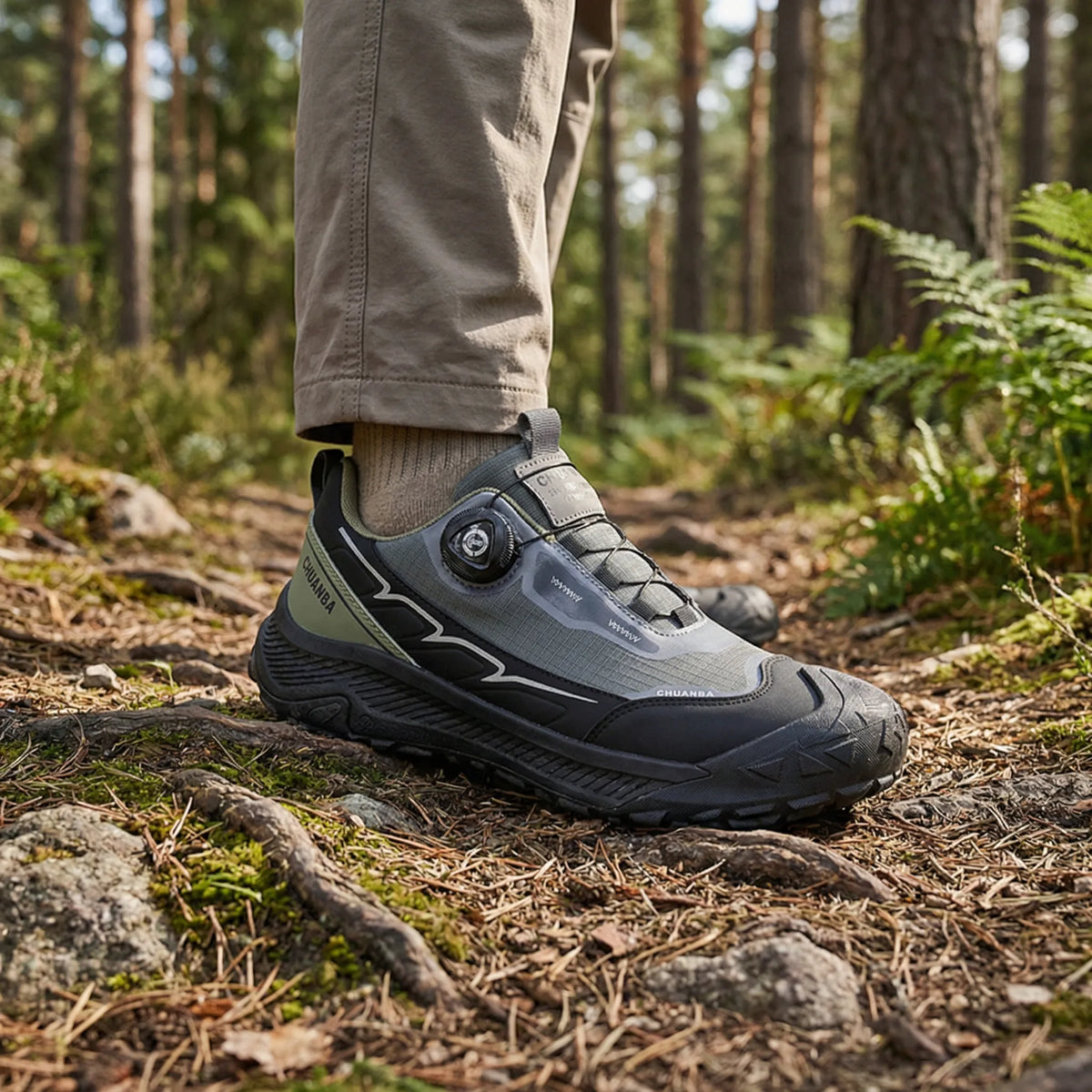 Camp Basel | Naturex Atmungsaktiver Herren-Wanderschuh Mit Drehverschluss
