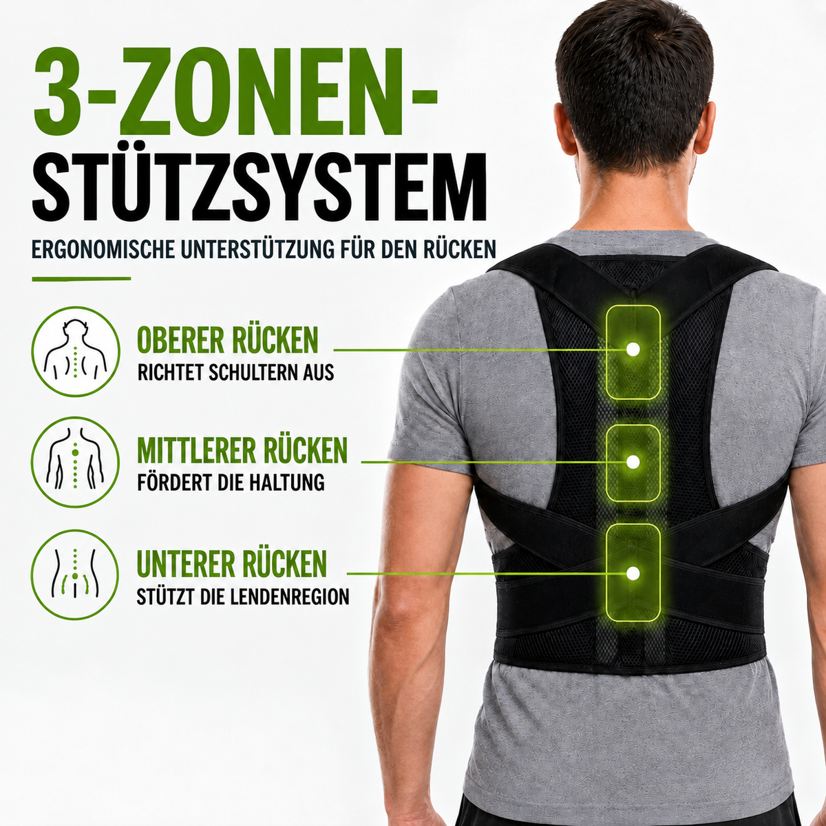 Camp Basel | PostuRise Verstellbare Unisex-Haltungsbandage