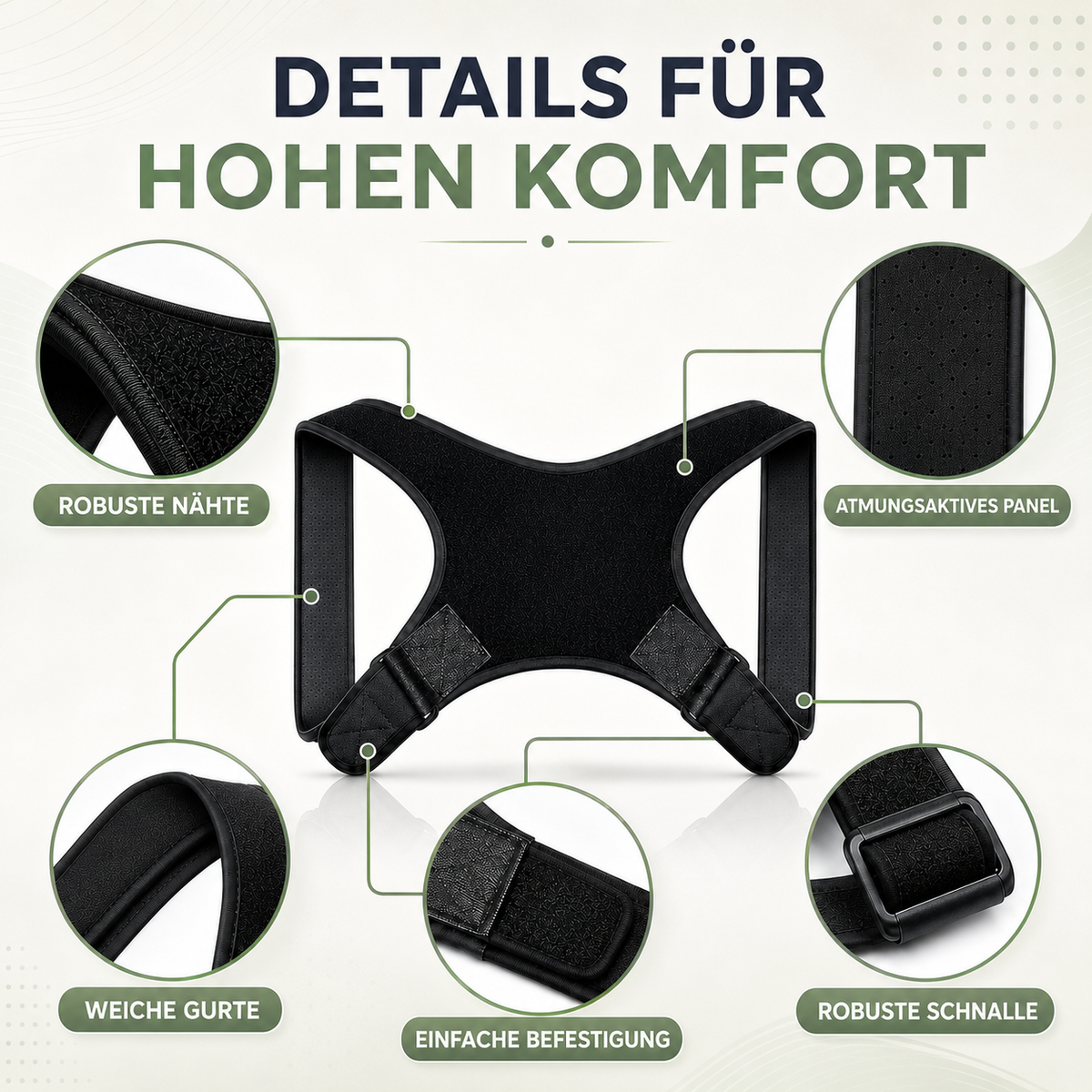 Camp Basel | PostuVance Verstellbare Haltungskorrektur-Bandage