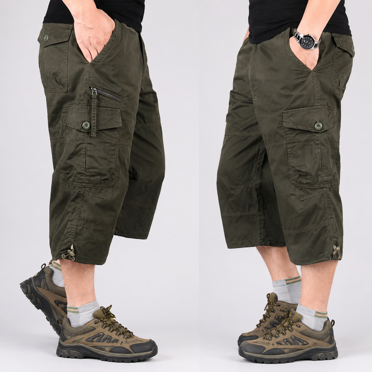 Camp Basel | Roverix Capri-Cargo-Wandershorts