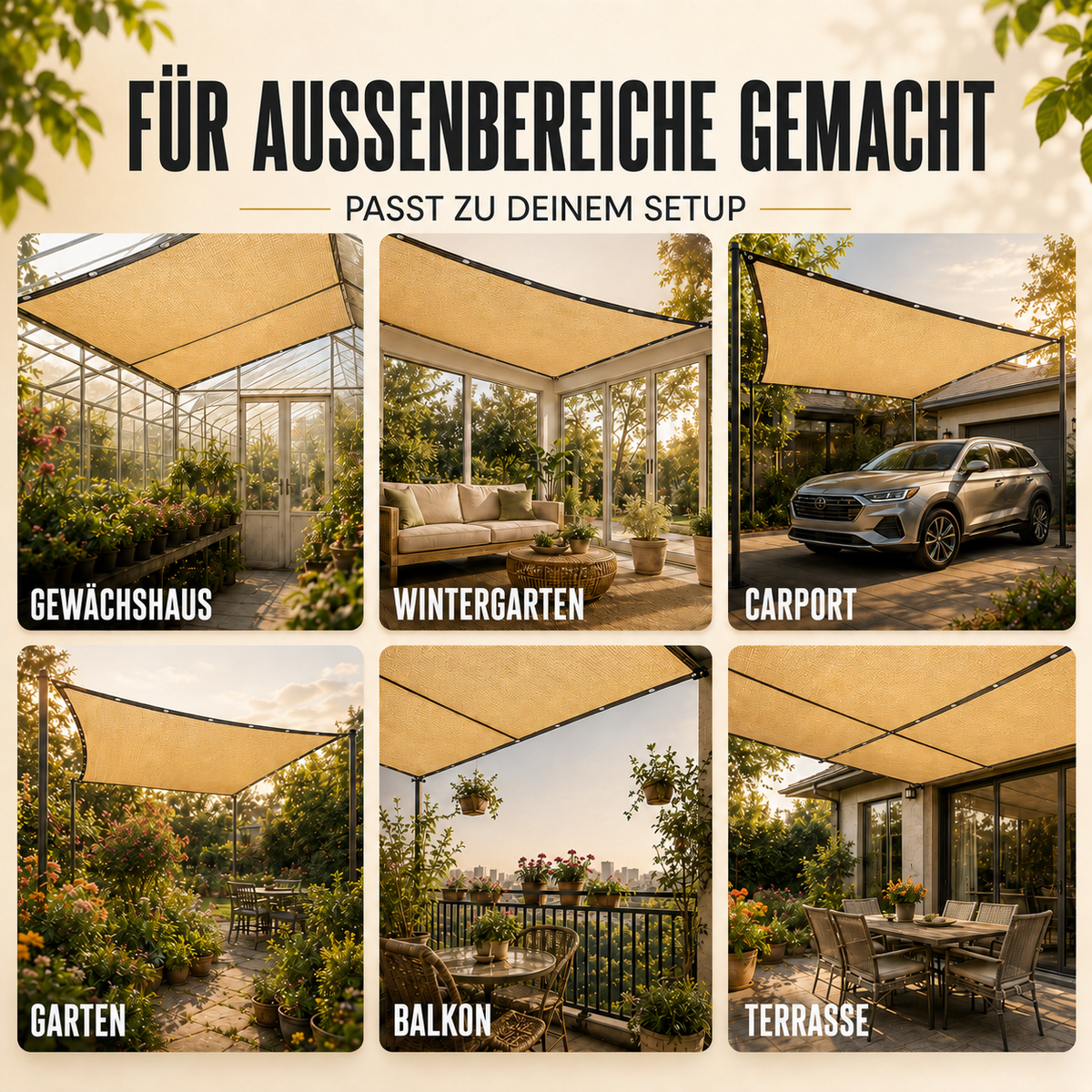 Camp Basel | Shadevaan Hochleistungs-Sonnenschutztuch