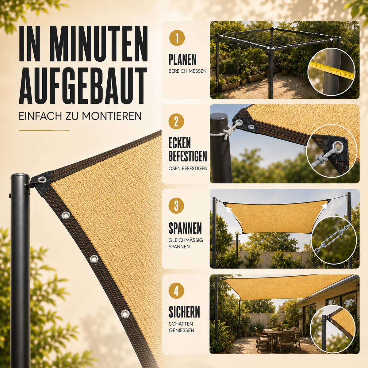 Camp Basel | Shadevaan Hochleistungs-Sonnenschutztuch