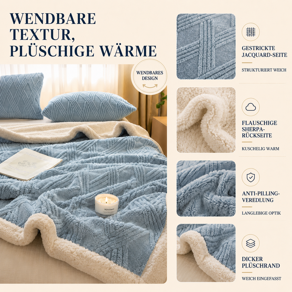 Camp Basel | Snugvera Verdickter Winter-Wurfdecke