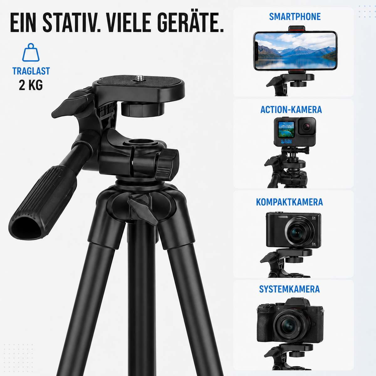 Camp Basel | SteadiReach Leichtes Kamera-Stativ