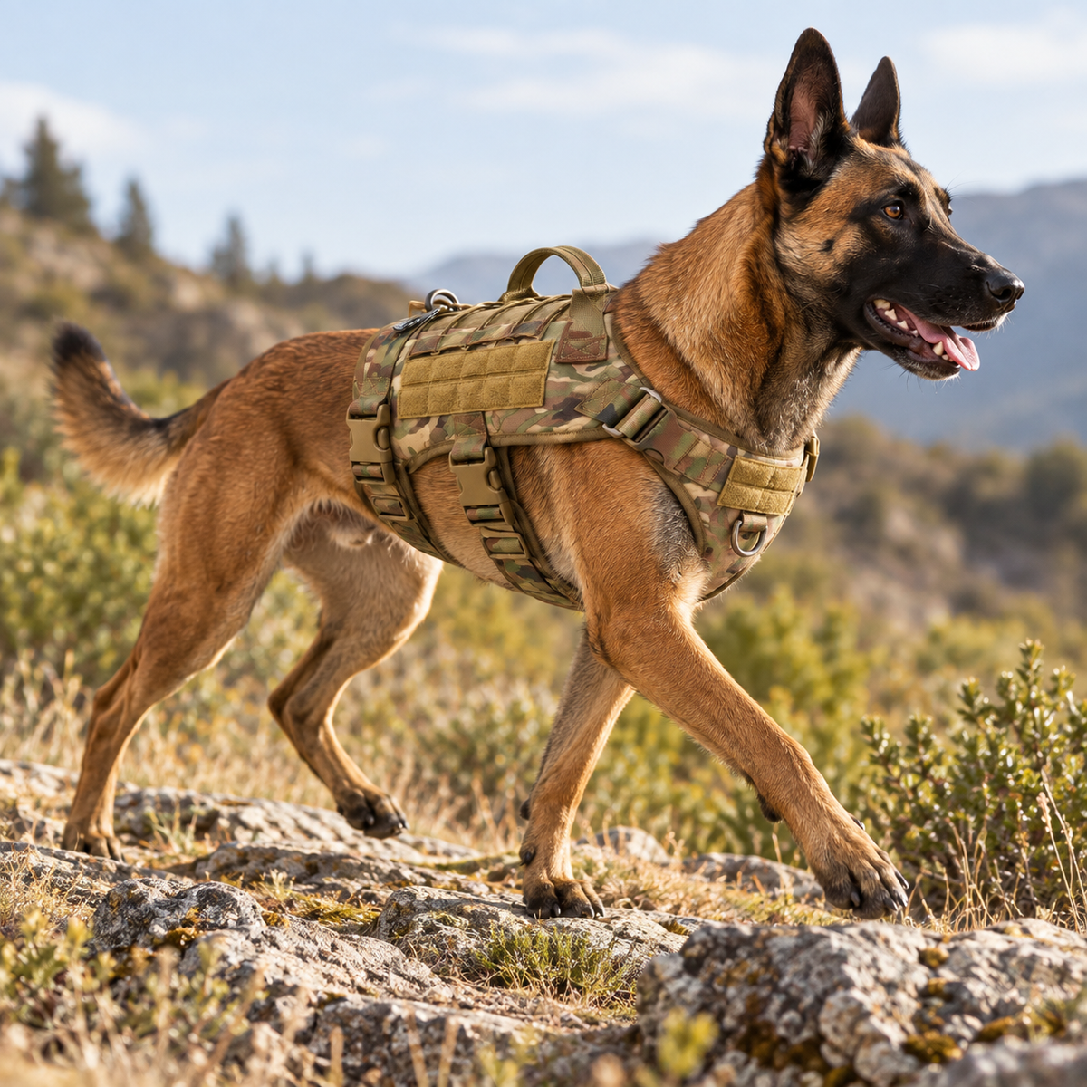 Camp Basel | Tacticanine Military-Style Tactical Dog Harness Set