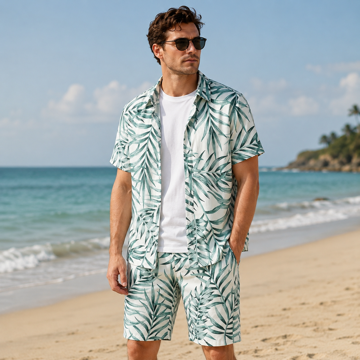 Camp Basel | Tropivex Tropisches Hemd- und Shorts-Set