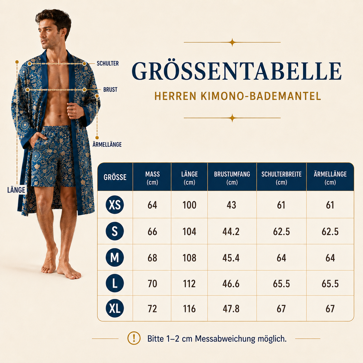 Camp Basel | Velvoro Langer Kimono-Stil Bademantel-Set
