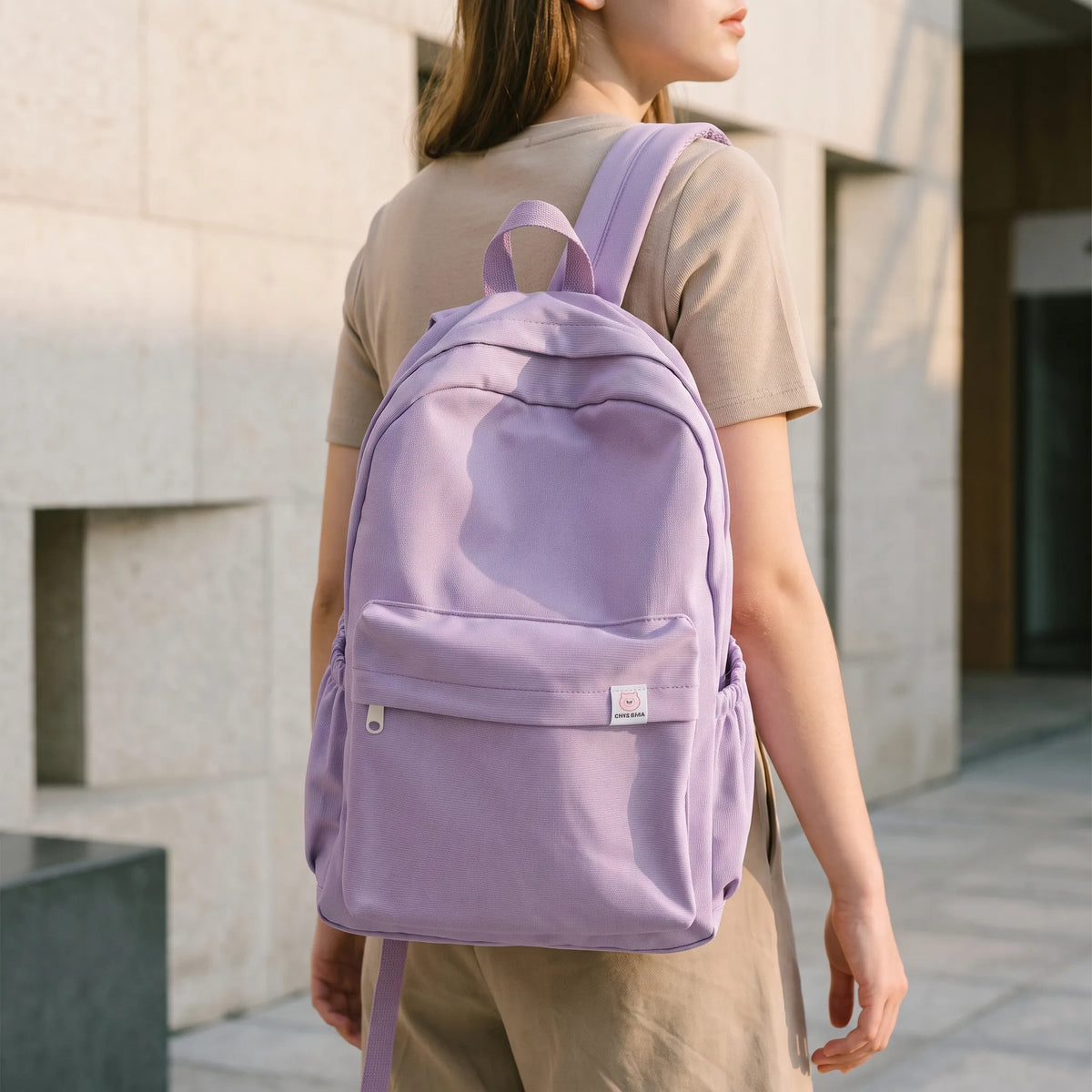 Camp Basel | Viamura Minimalistischer Tagesrucksack Mit Aufgesetzter Fronttasche