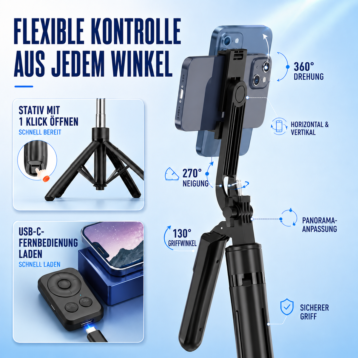 Camp Basel | Virella Klappbares Edelstahl-Stativ