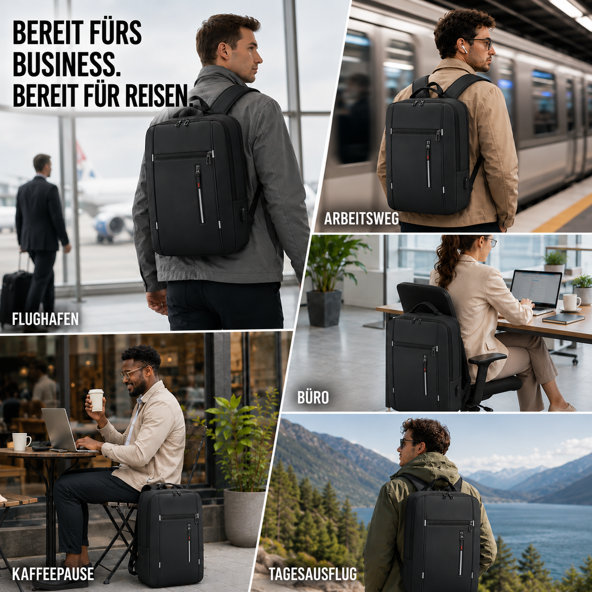 Camp Basel | Wasserdichter Business-Rucksack