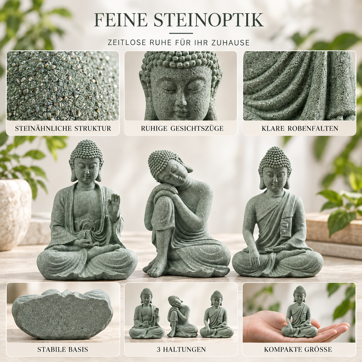 Camp Basel | Zenvar Kleine sitzende Buddha-Figur