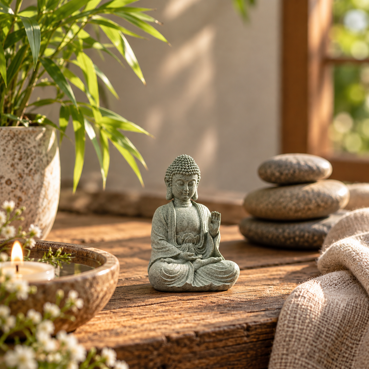 Camp Basel | Zenvar Kleine sitzende Buddha-Figur