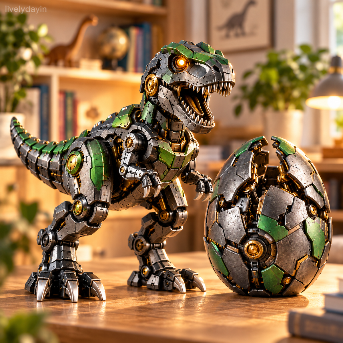 Mechanisches T-Rex-Ei – Vom mysteriösen Ei zum mächtigen Roboter-Dinosaurier