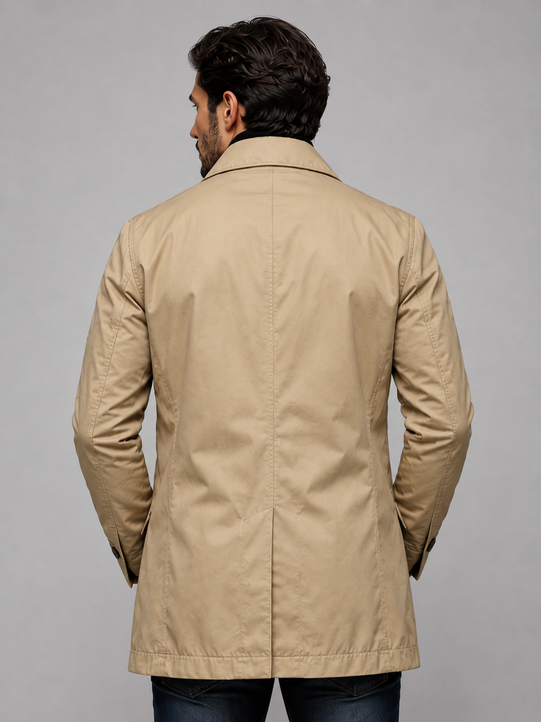 Herren-Mantel mit klassischem Schnitt und eleganter Silhouette