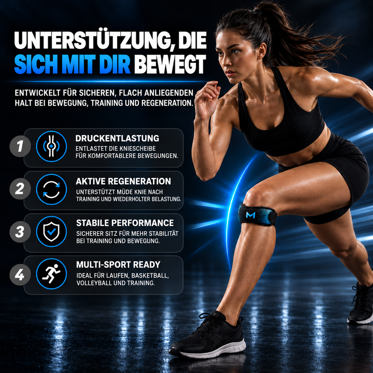 Camp Basel | Strapure Verstellbare Patella-Stützbandage