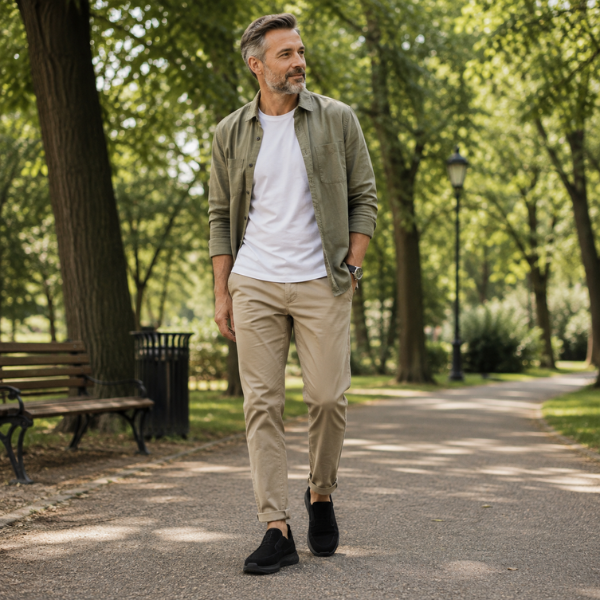 Herren-Schuhe ultraleicht mit rutschfester Sohle