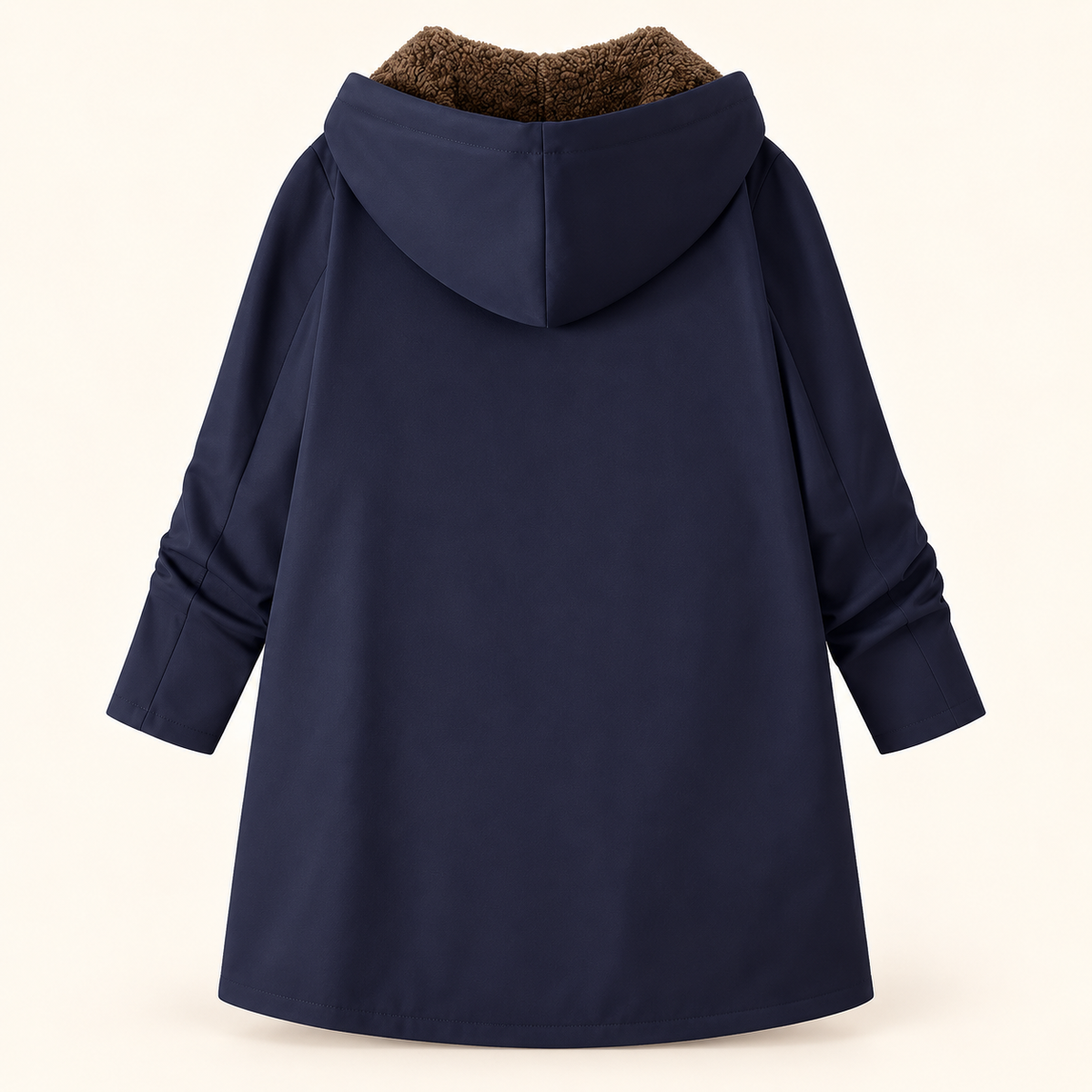 Warmer Kapuzenmantel mit weichem Sherpa-Futter