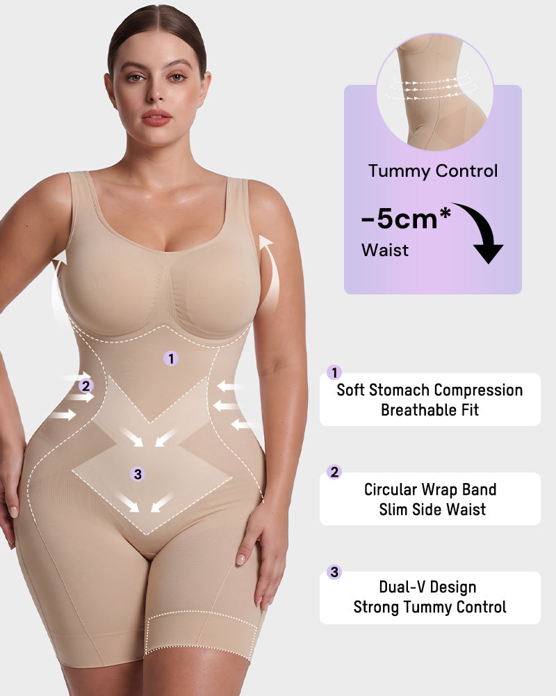 Bauchkontroll- und Po-Lifting-Bodysuit