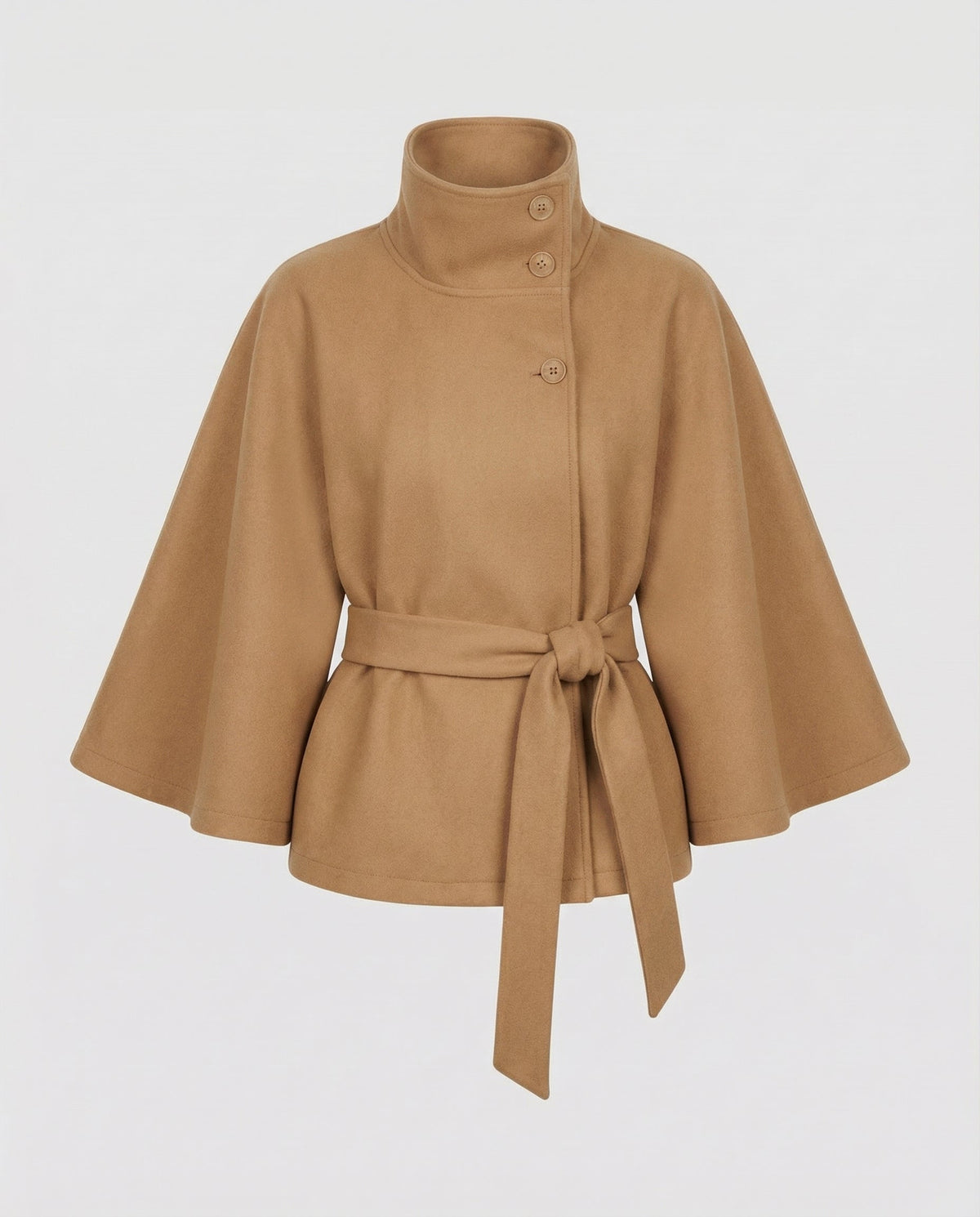 Julia Elegante Damen-Wickeljacke mit Stehkragen für stilvolle Winterlooks