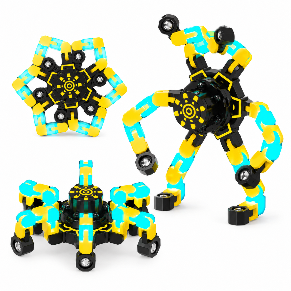 Transformierbarer Roboter Fidget Spinner zur Stresslinderung