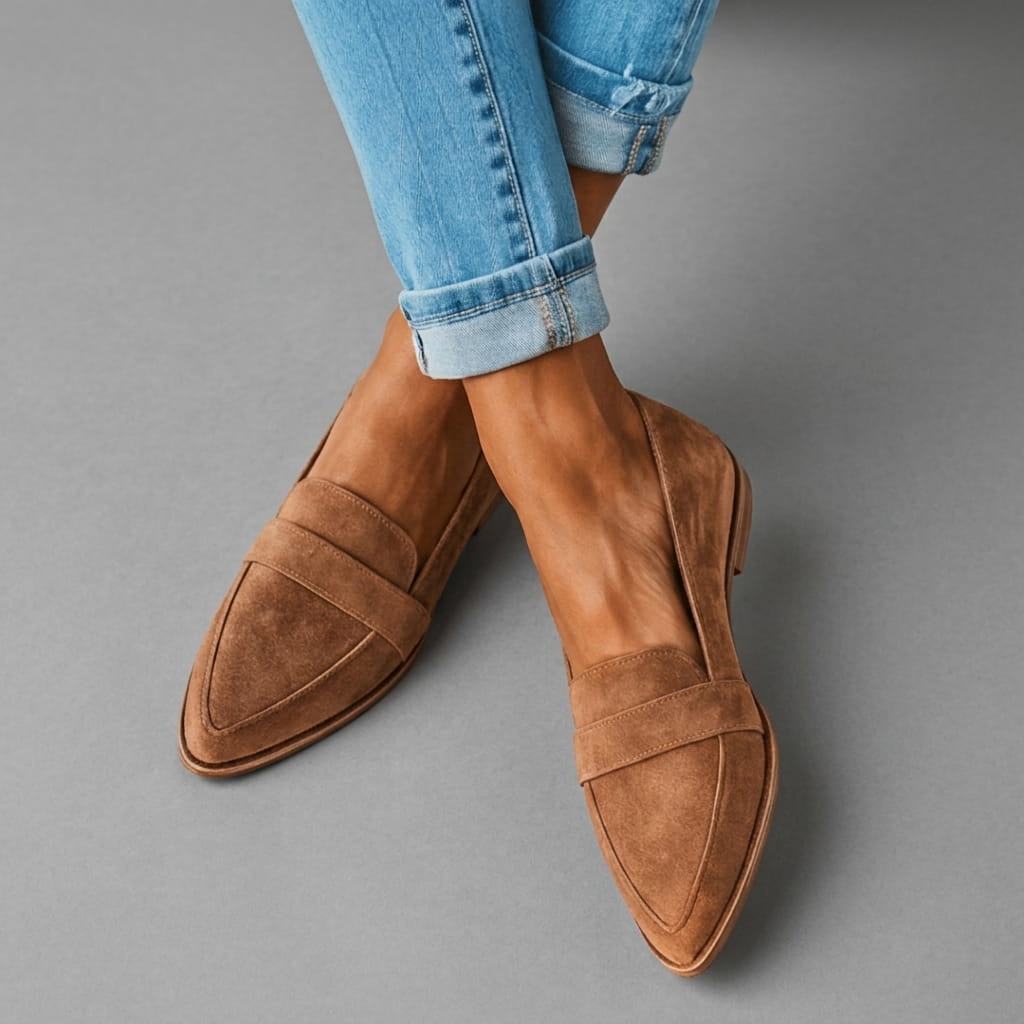 Teodora Weiche Wildleder-Loafer