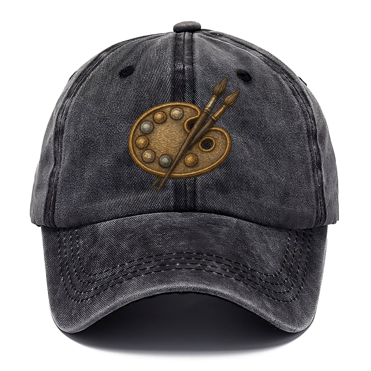 Künstlerpalette mit Pinseln - Maler-Emblem - Classic Cap