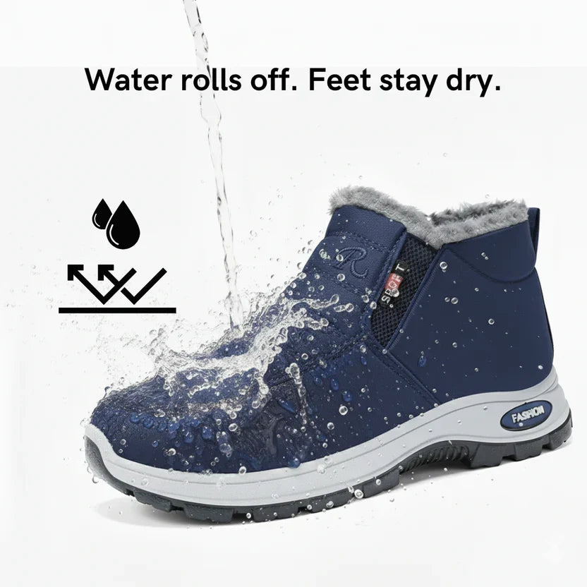 Gesteppte wasserdichte Slip-On Knöchelstiefel