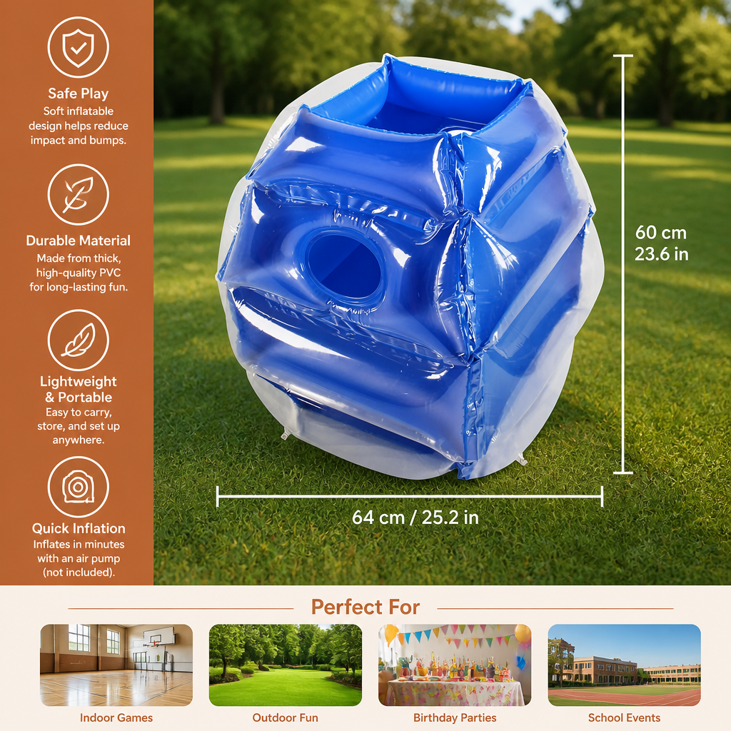 Aufblasbarer Bumper Ball Anzug für Kinder – 2 Spieler Outdoor Kollisionsspiel