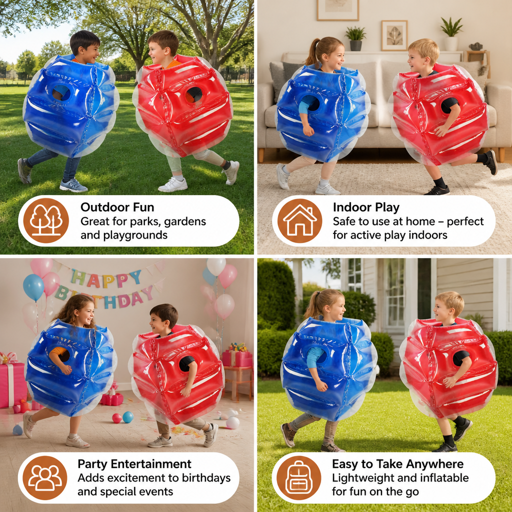Aufblasbarer Bumper Ball Anzug für Kinder – 2 Spieler Outdoor Kollisionsspiel